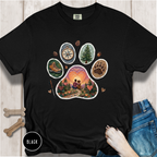 Adventure Buddy Dog Paw Comfort Colors T-Shirt