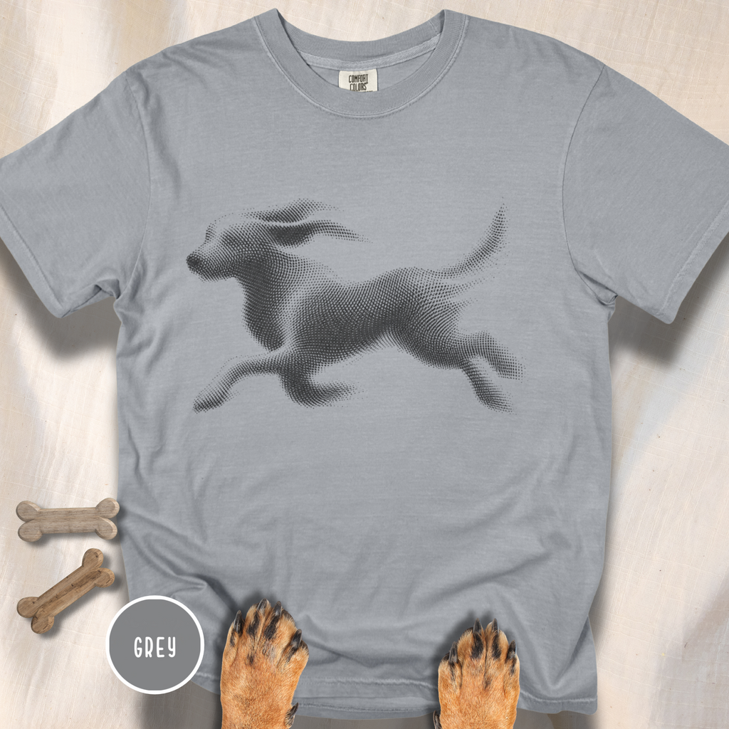 Running Dog Optical Art T-shirt