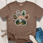 Trail Dog Paw Comfort Colors T-Shirt