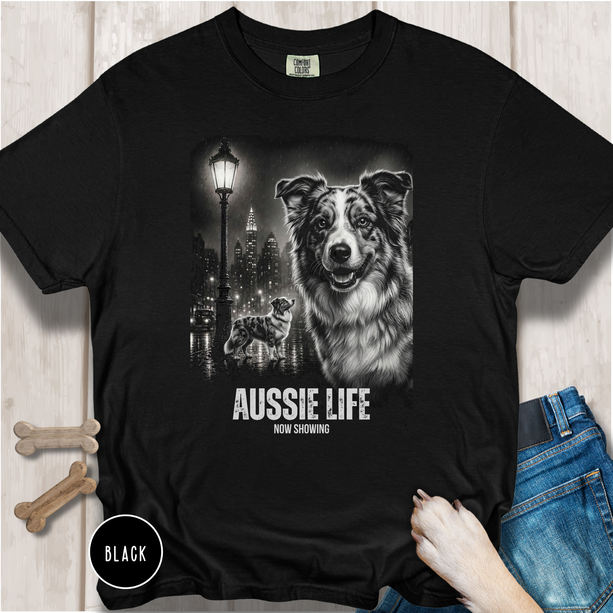 Aussie Life Film Noir Movie Poster T-shirt