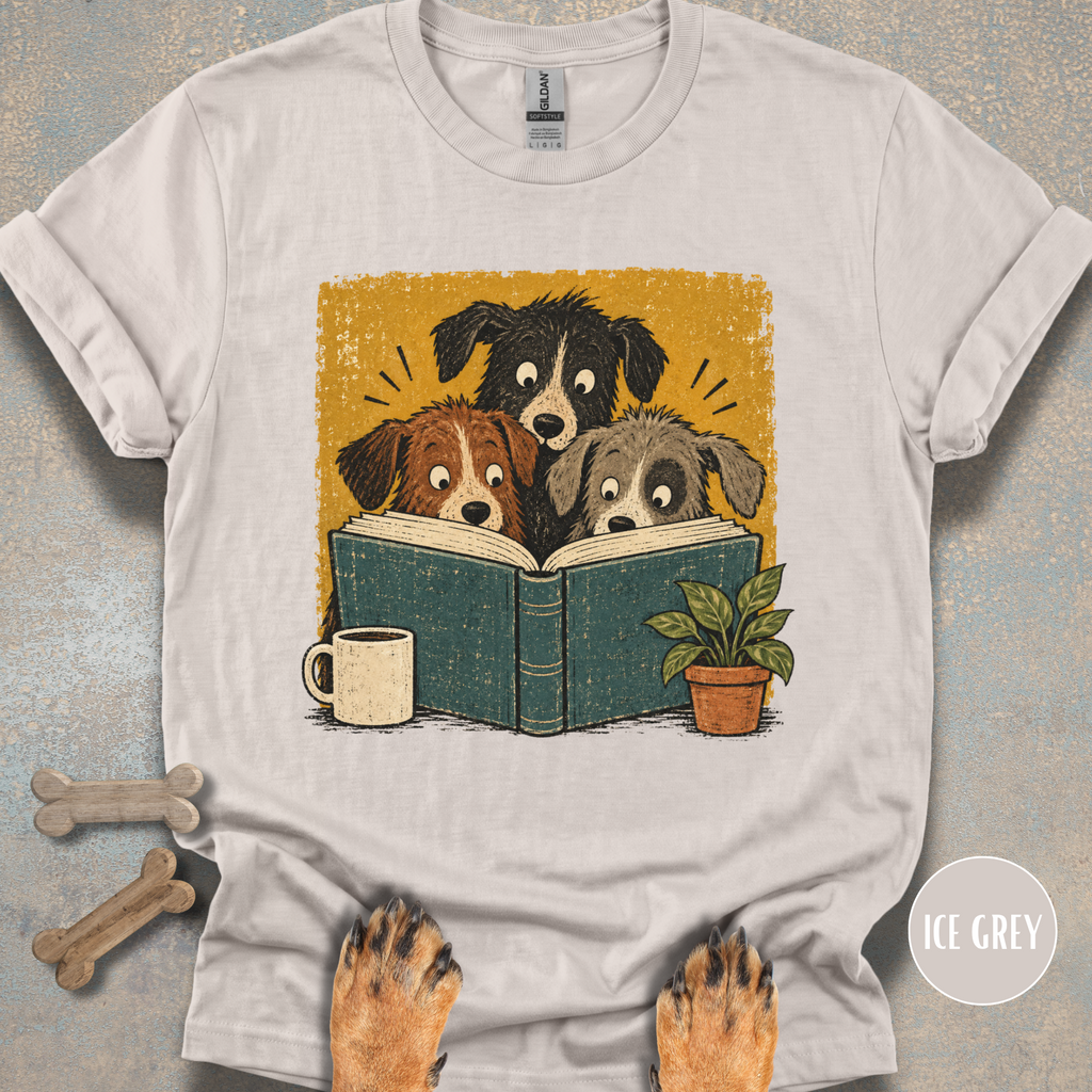Dogs Reading a Book T-shirt
