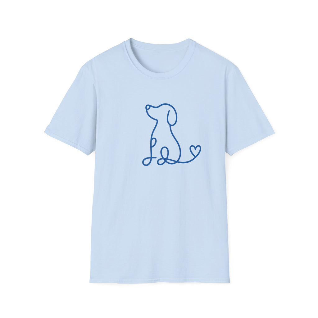 Doodle Dog-blue- T-shirt