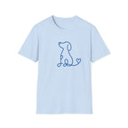 Doodle Dog-blue- T-shirt