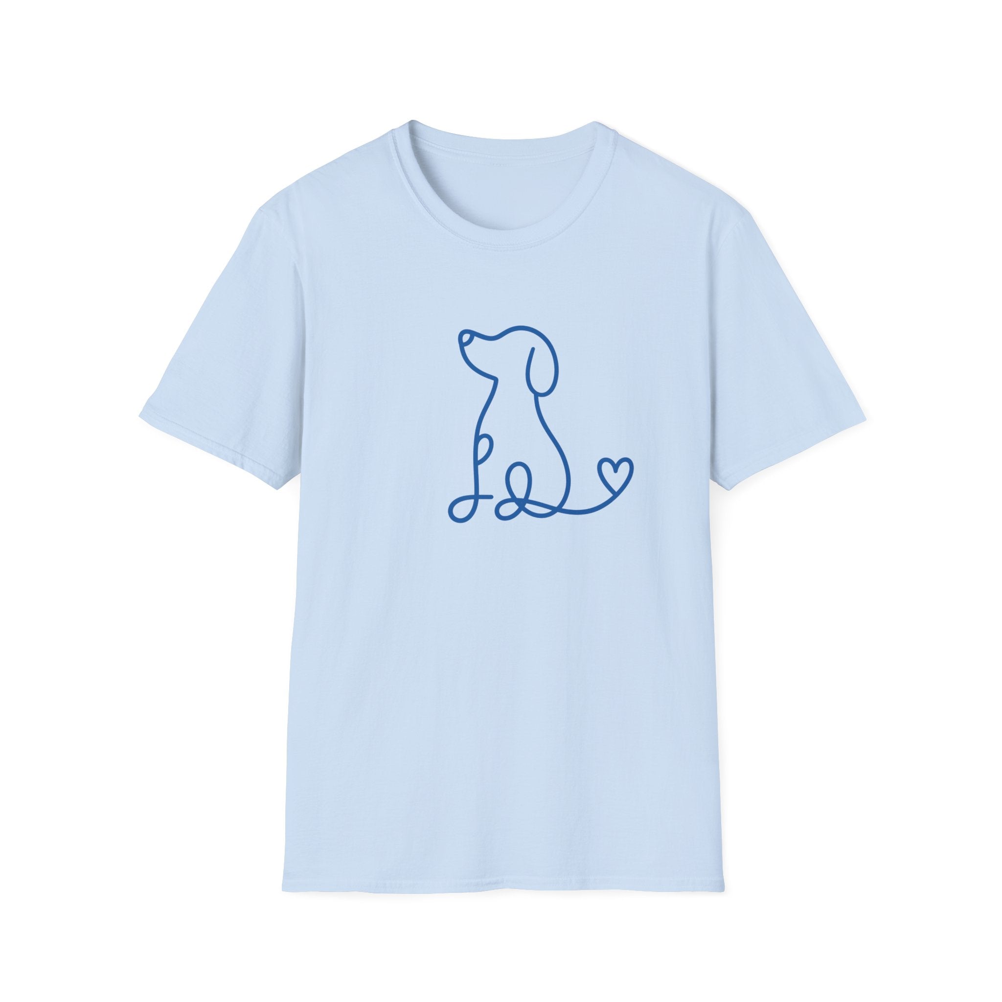 Doodle Dog-blue- T-shirt