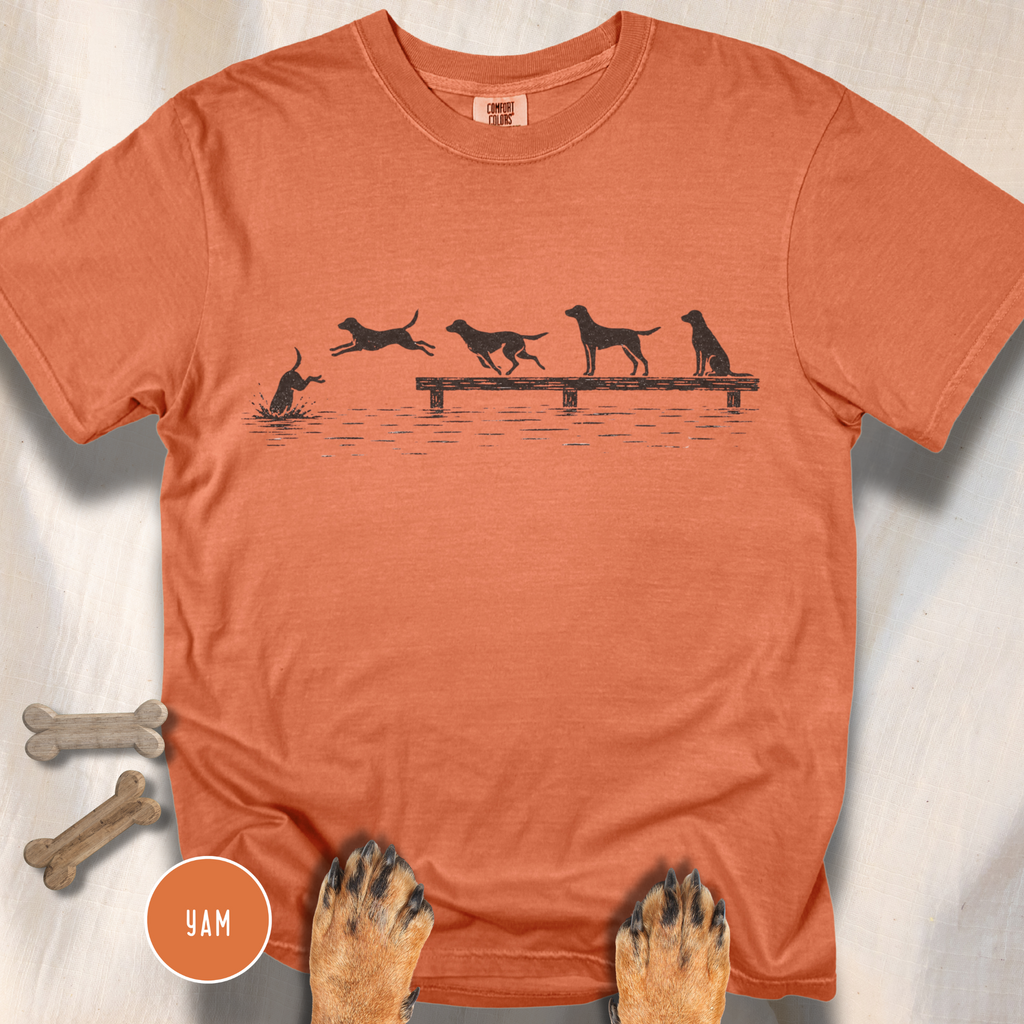 Dock Diving Dog T-Shirt