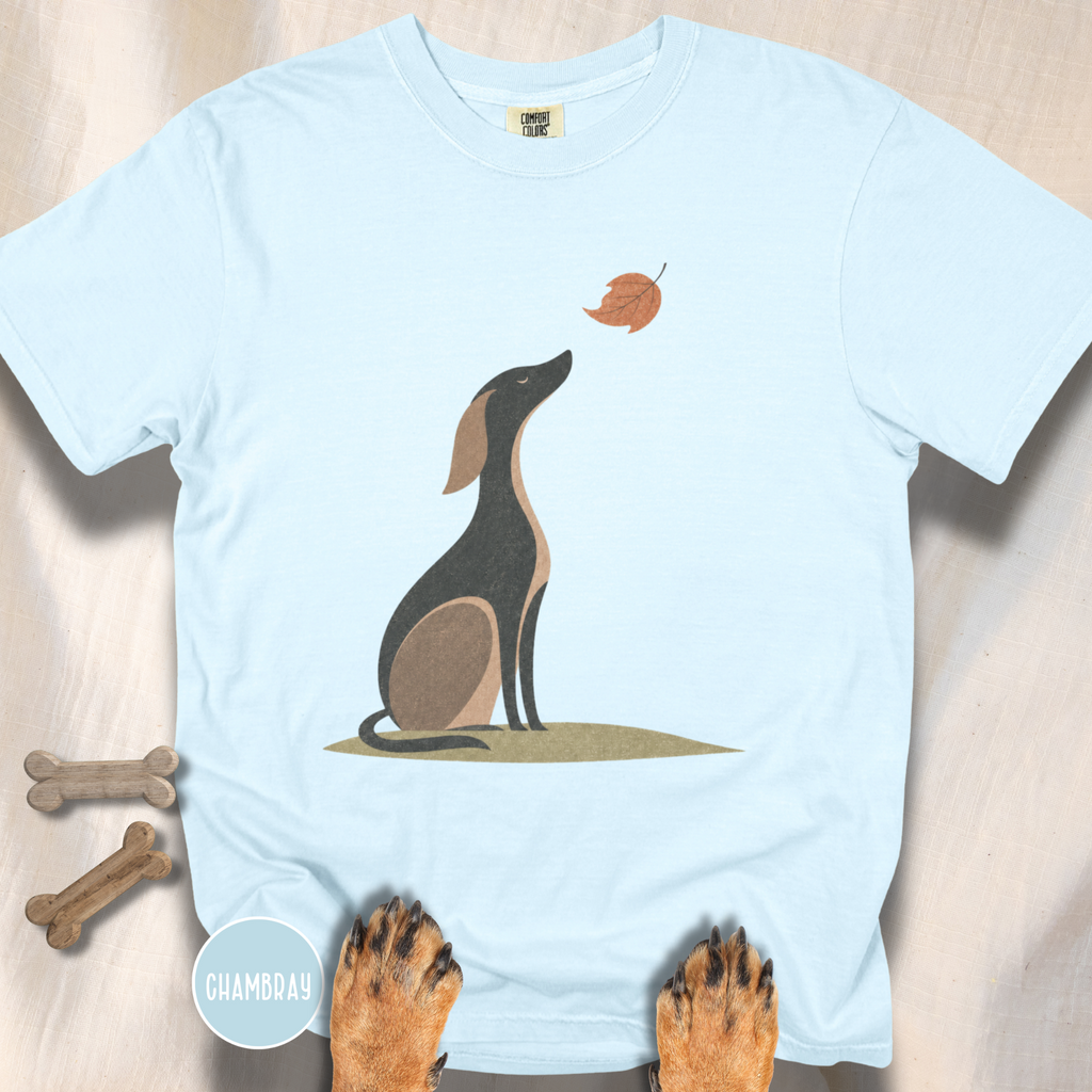 A Dog in Autumn T-shirt