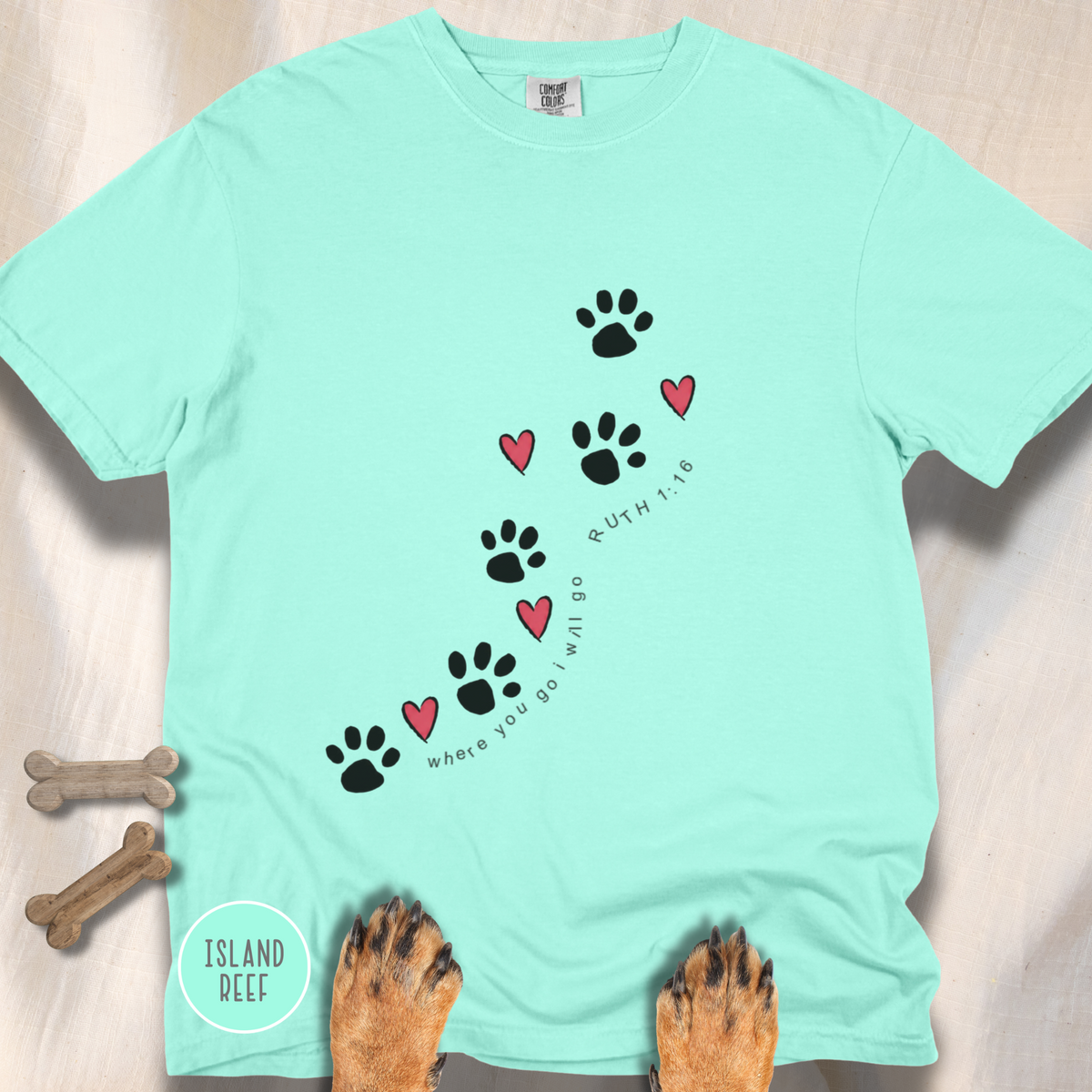 Paws and Hearts Trail T-shirt