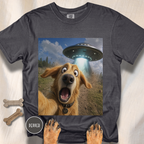 Dog UFO Selfie T-shirt