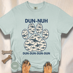 Shark Theme Song Paw Print T-shirt