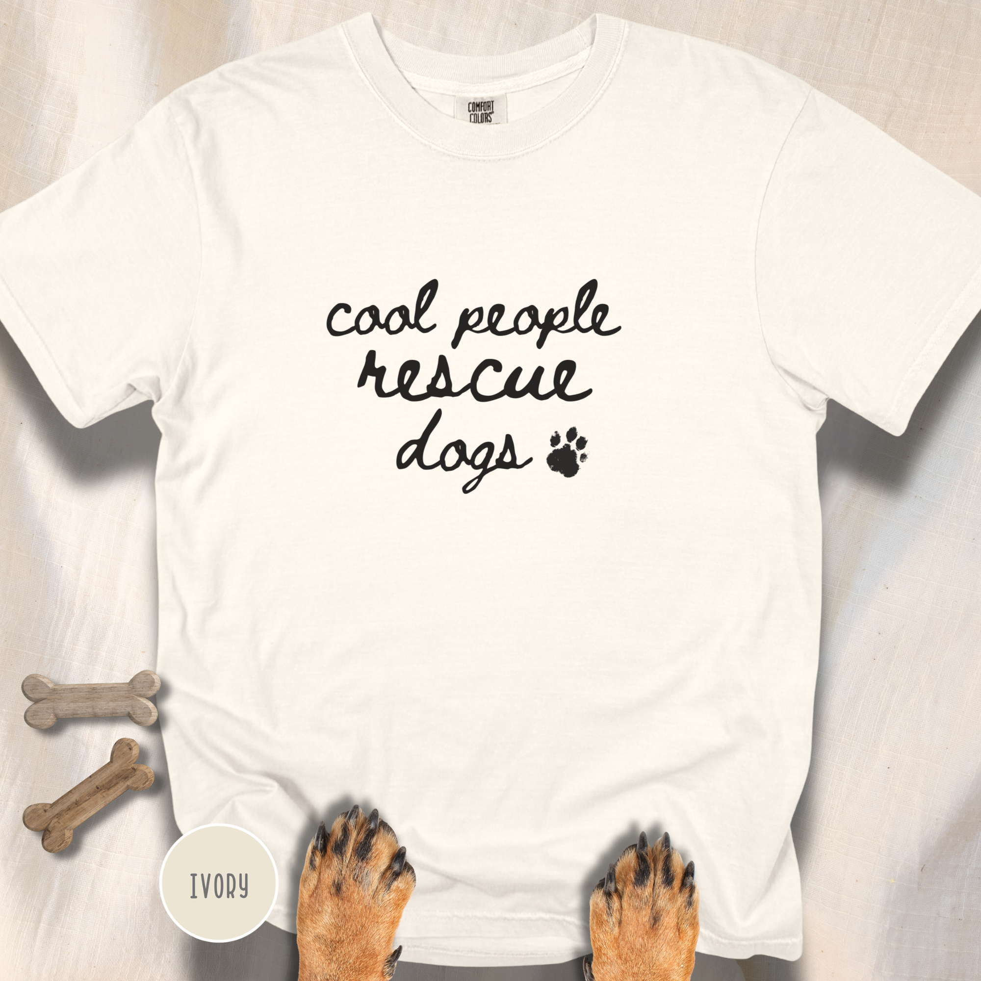 Cool People Rescue Dogs T-shirt