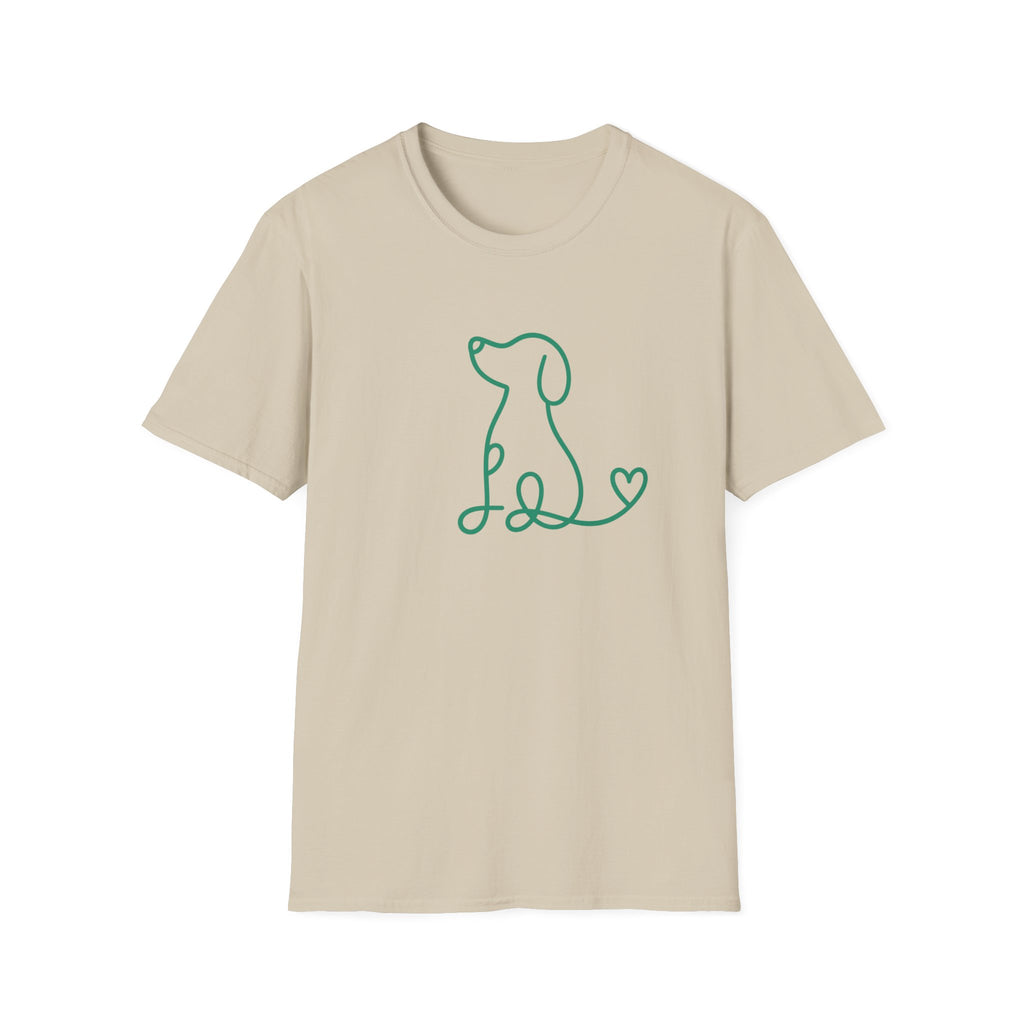 Doodle Dog-green- T-shirt