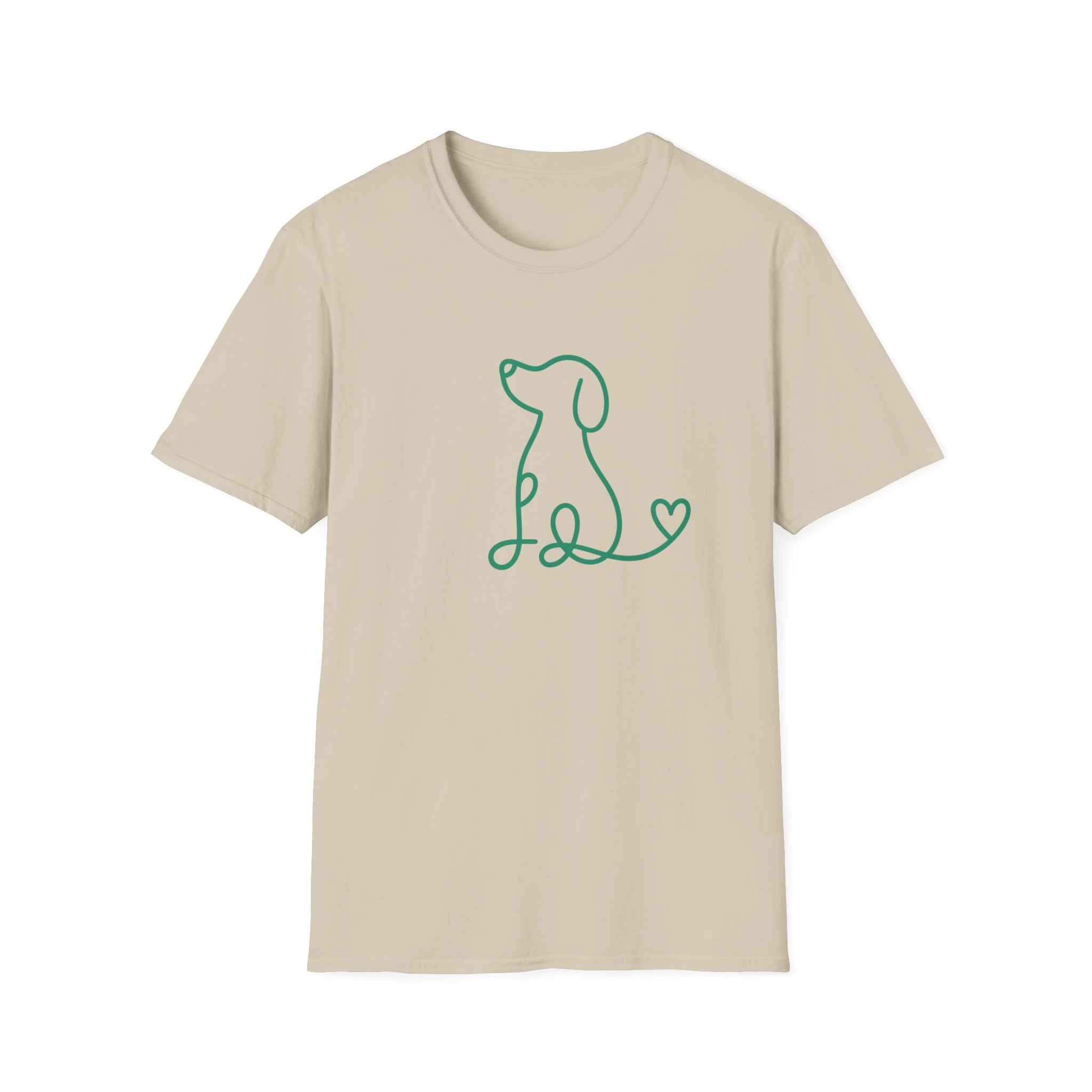Doodle Dog-green- T-shirt