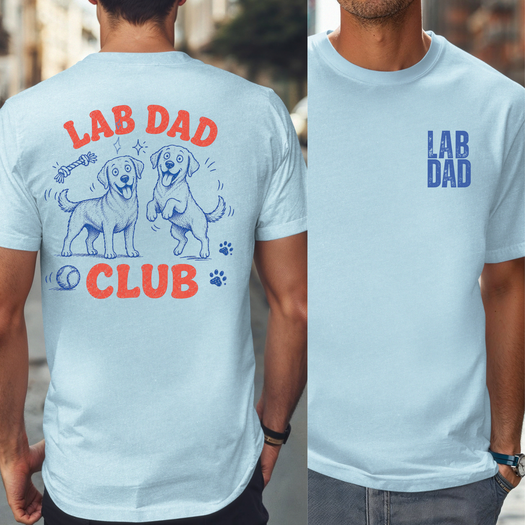 Lab Dad Club T-Shirt for Proud Labrador Owners
