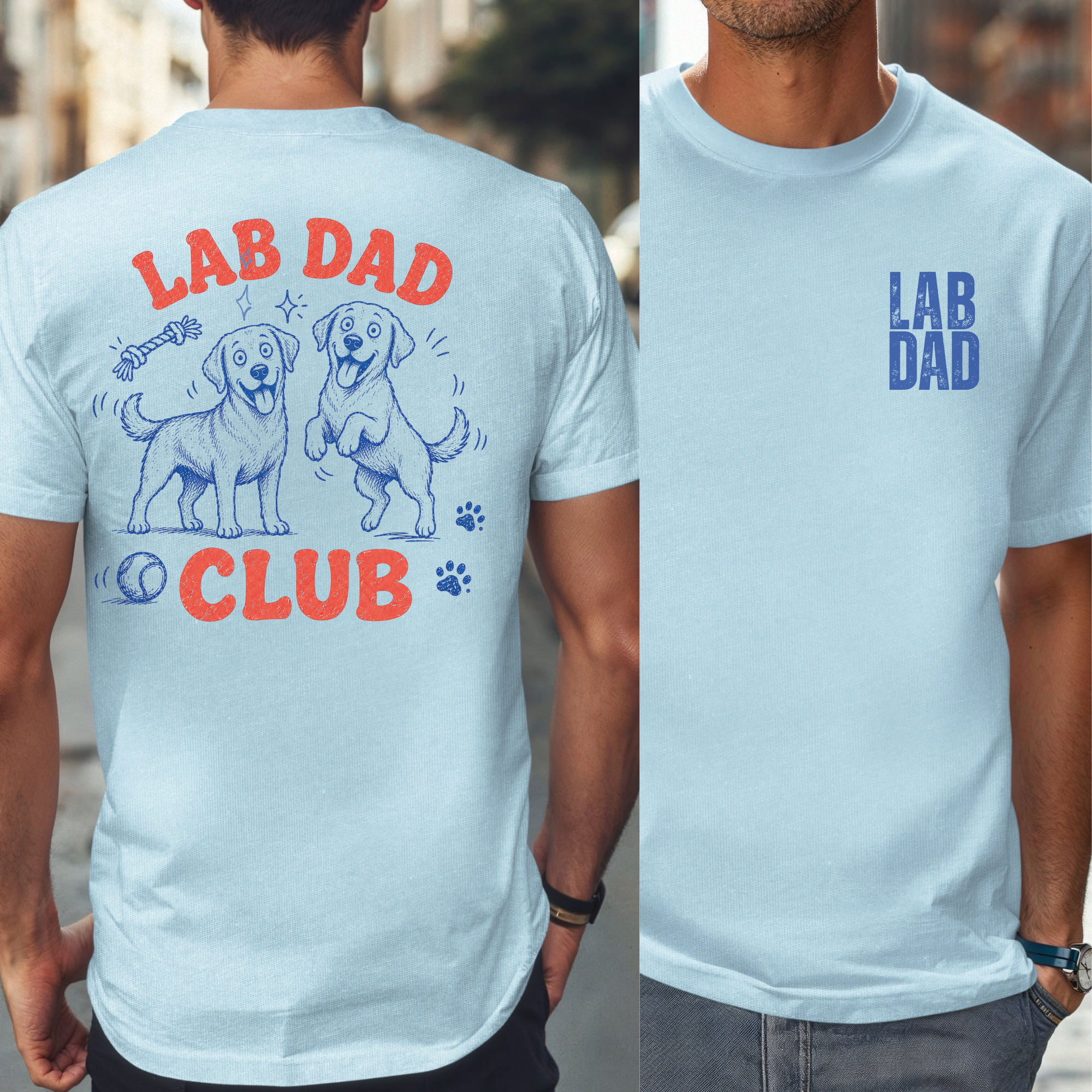 Lab Dad Club T-Shirt for Proud Labrador Owners