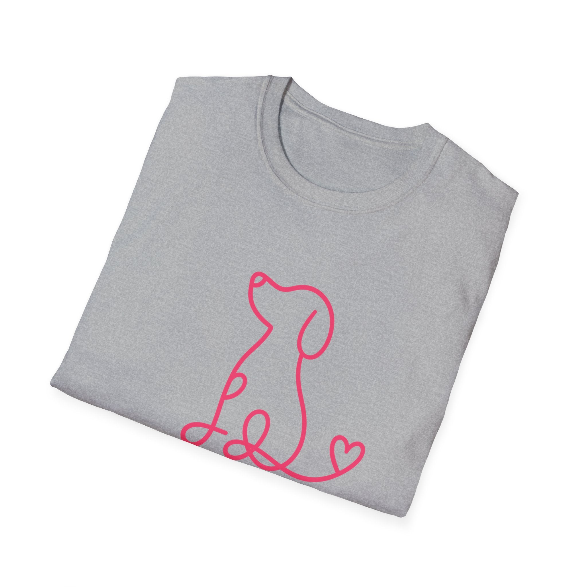 Doodle Dog-pink- T-shirt