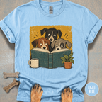 Dogs Reading a Book T-shirt