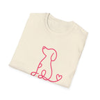 Doodle Dog-pink- T-shirt