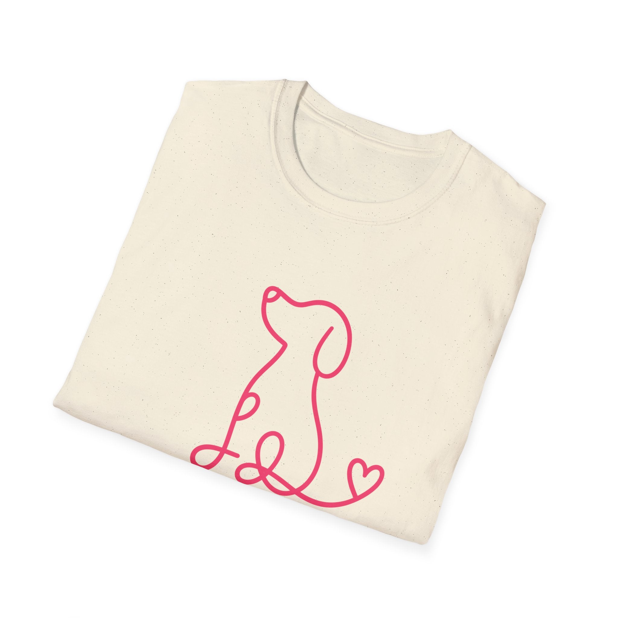 Doodle Dog-pink- T-shirt