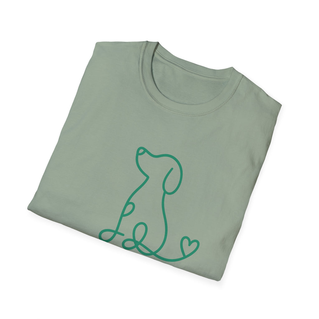 Doodle Dog-green- T-shirt