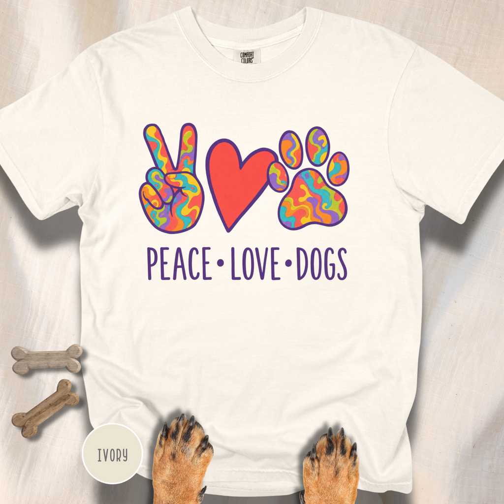 Peace Love Dogs T-shirt