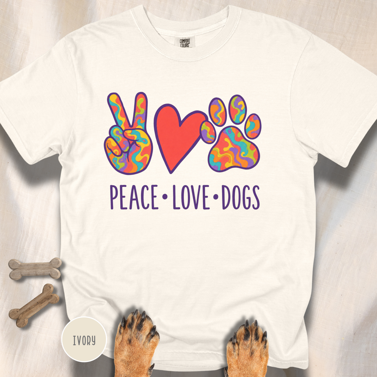 Peace Love Dogs T-shirt