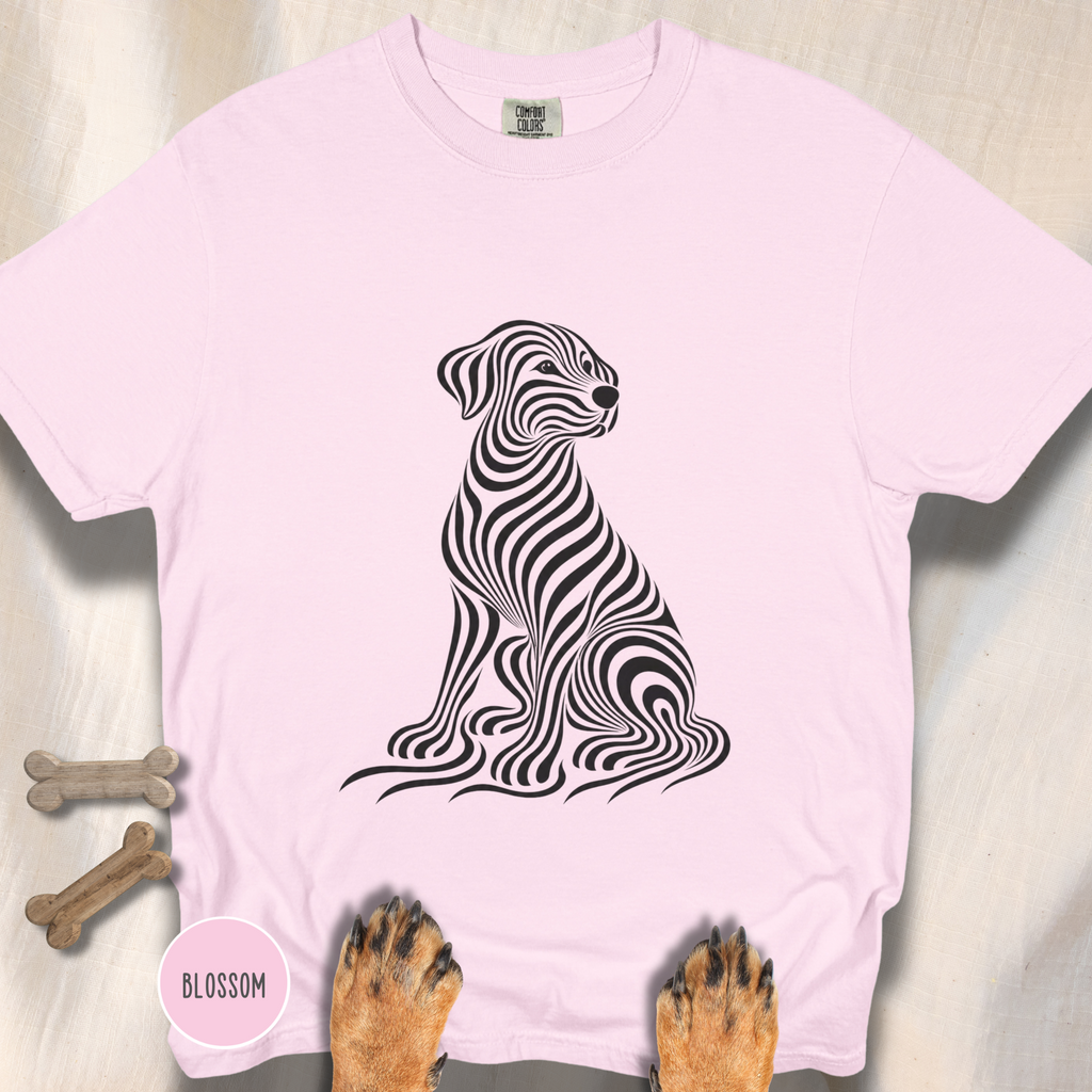 On My Wavelength Optical Art T-shirt