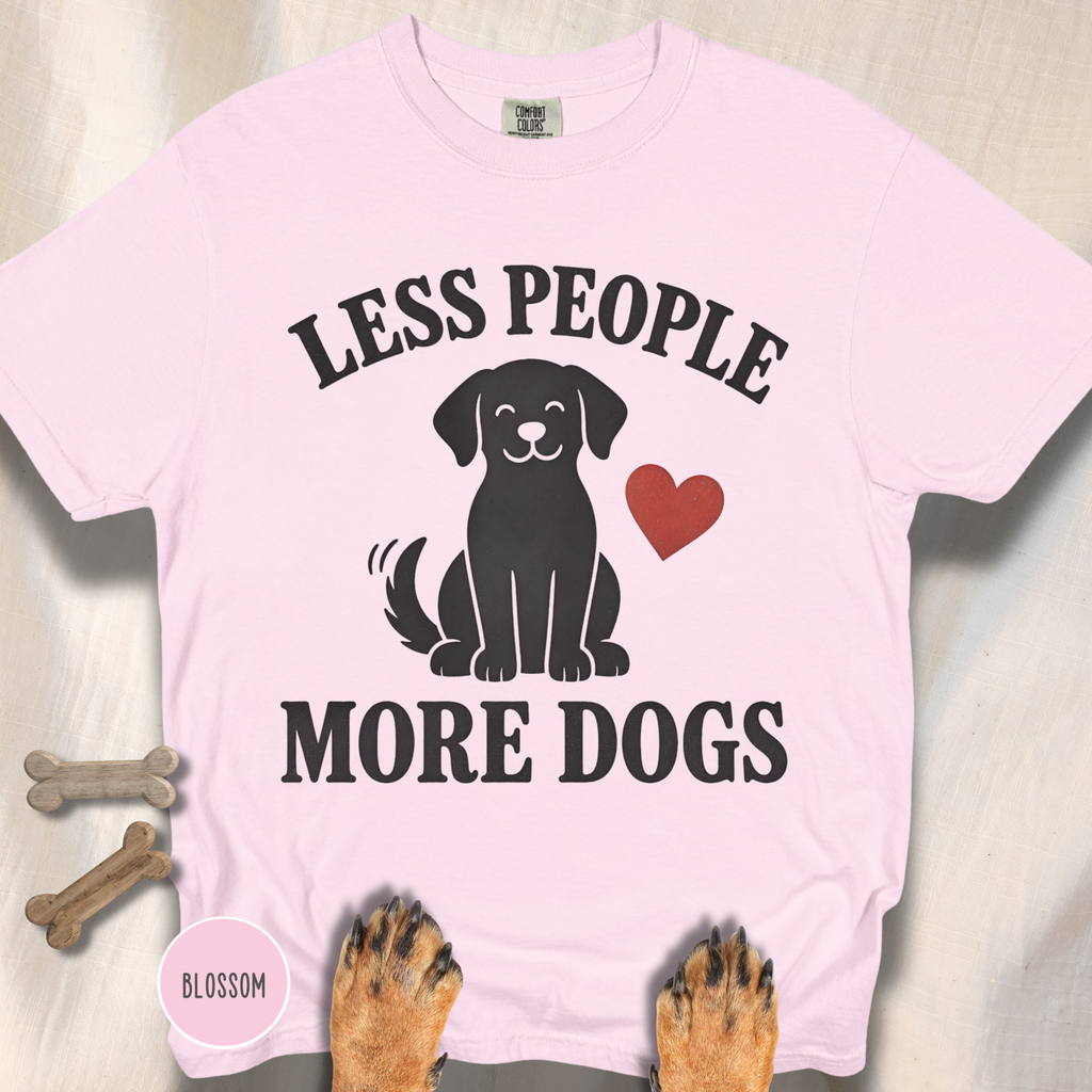 Less People More Dogs T-shirt