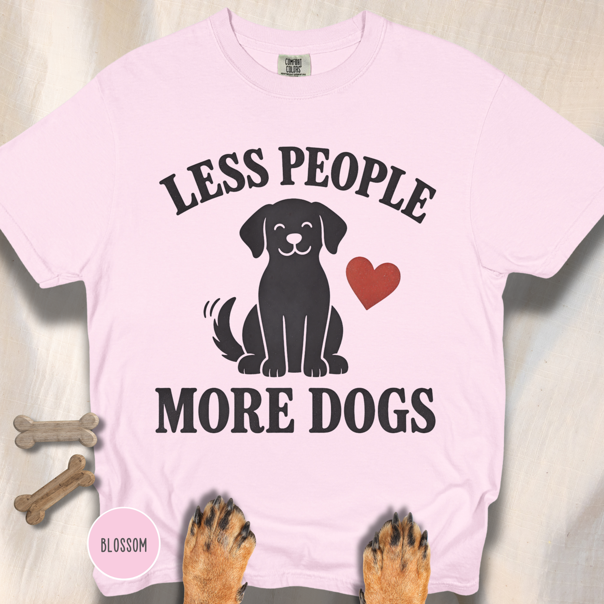 Less People More Dogs T-shirt