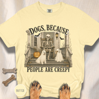 Dogs, Because People are Creepy Skeleton T-shirt