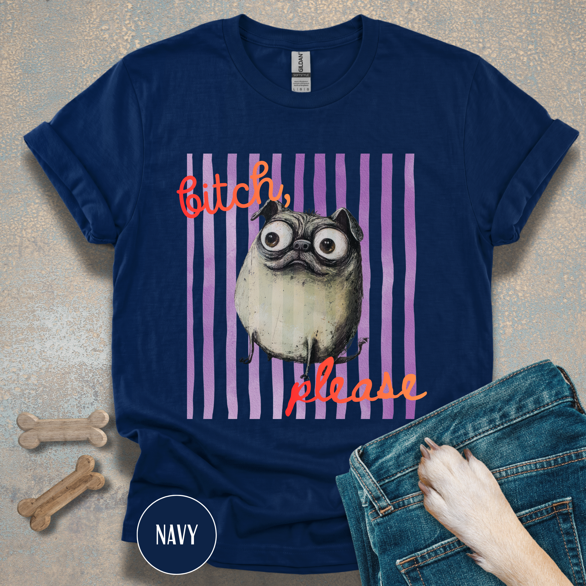 Funny Pug T-Shirt, Bitch Please Tee, My Pug is Judging You