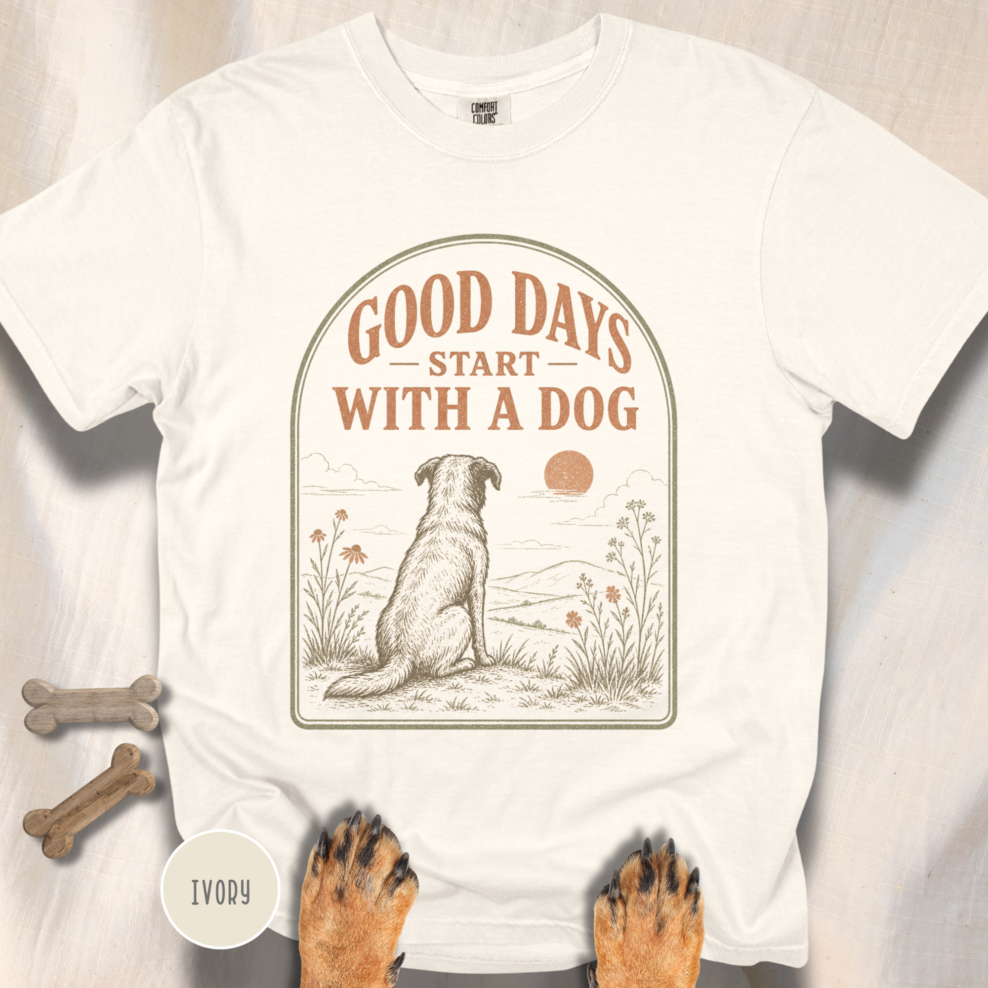 Good Days Start with a Dog  T-shirt