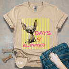 Dog Days of Summer Chihuahua Graphic T-Shirt