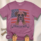 Boxer American Made USA flag T-shirt