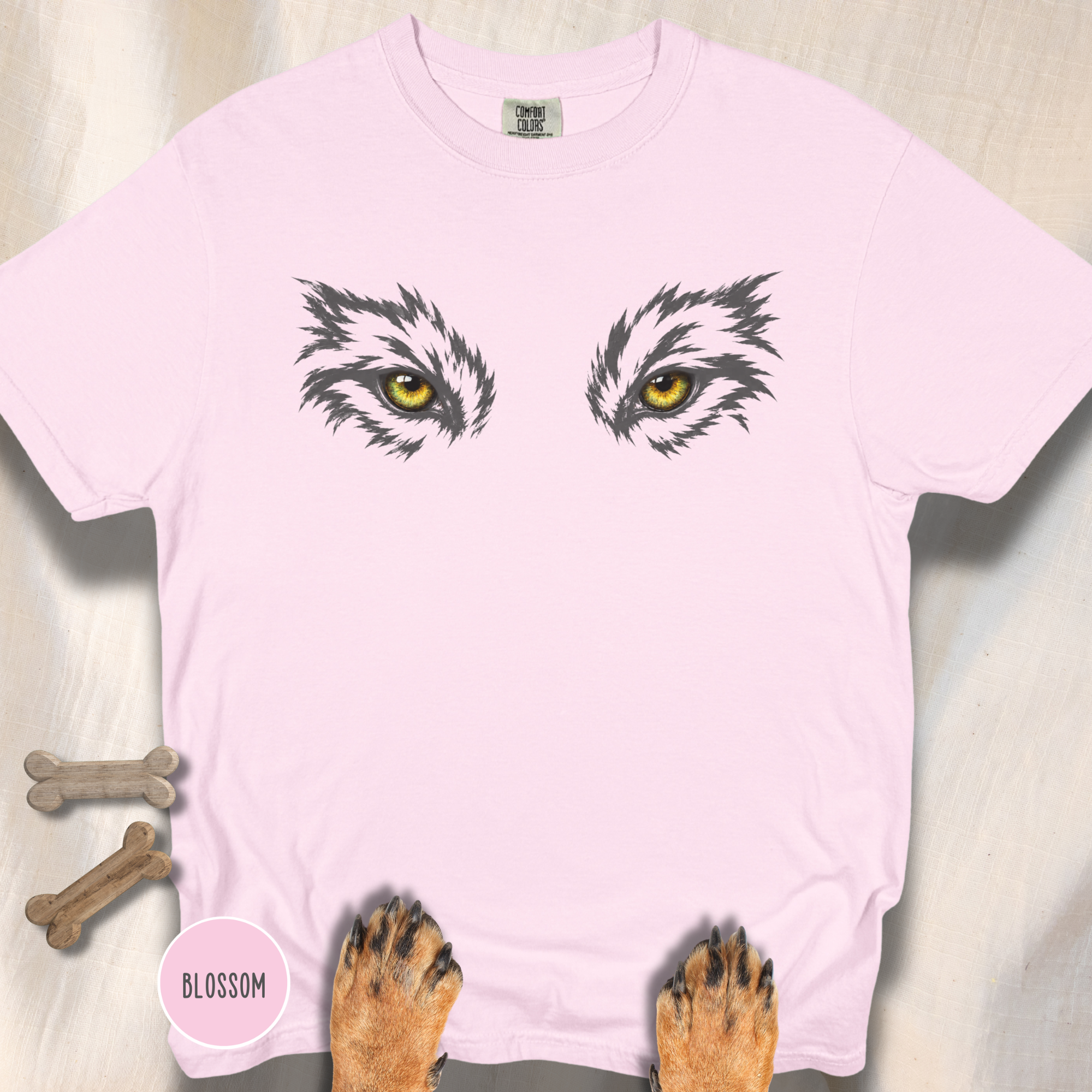 Golden Eyes of the Grey Wolf  T-Shirt