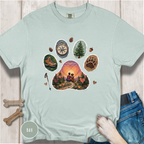 Adventure Buddy Dog Paw Comfort Colors T-Shirt
