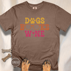 Dogs Books Wine T-shirt