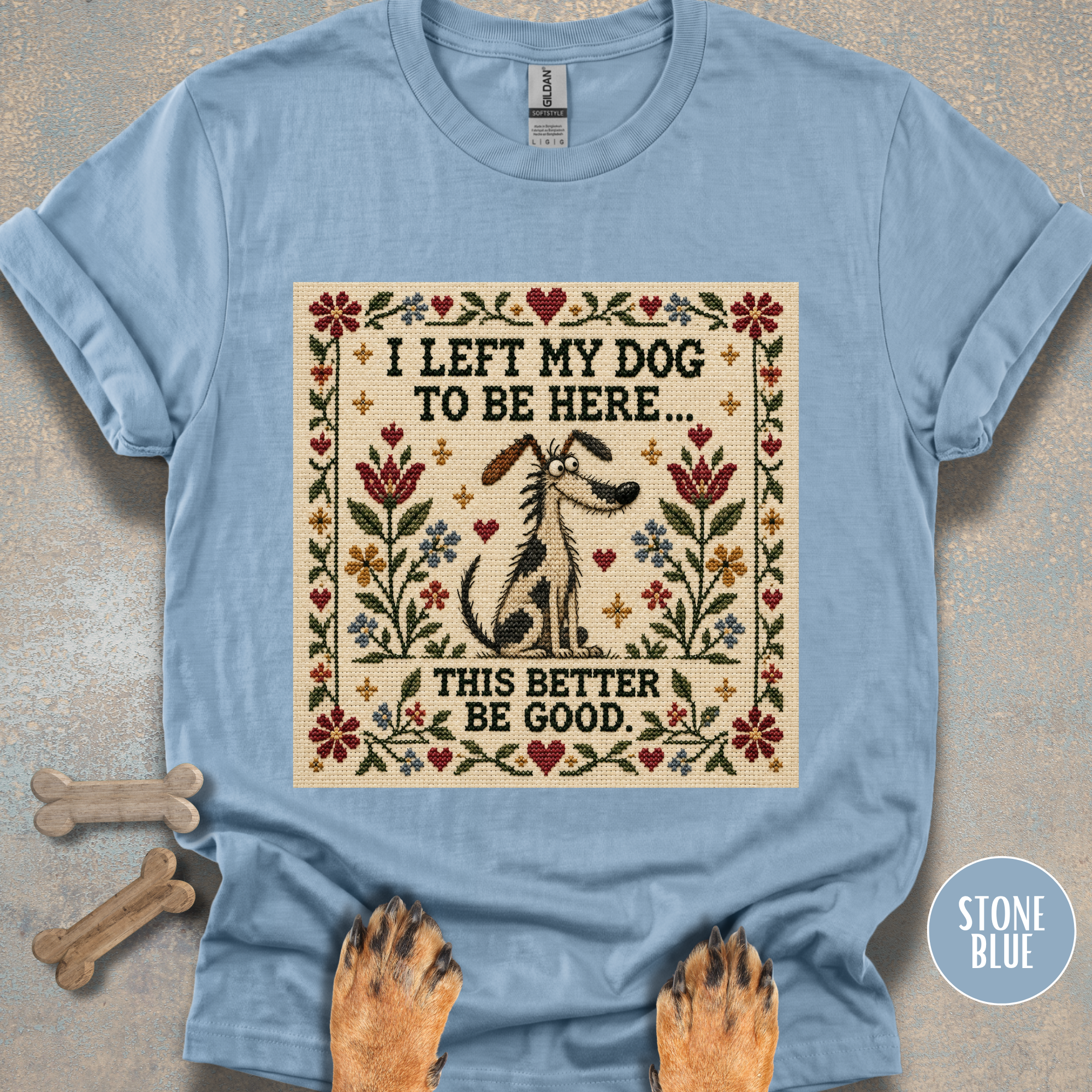 This Better Be Good Needlepoint T-shirt