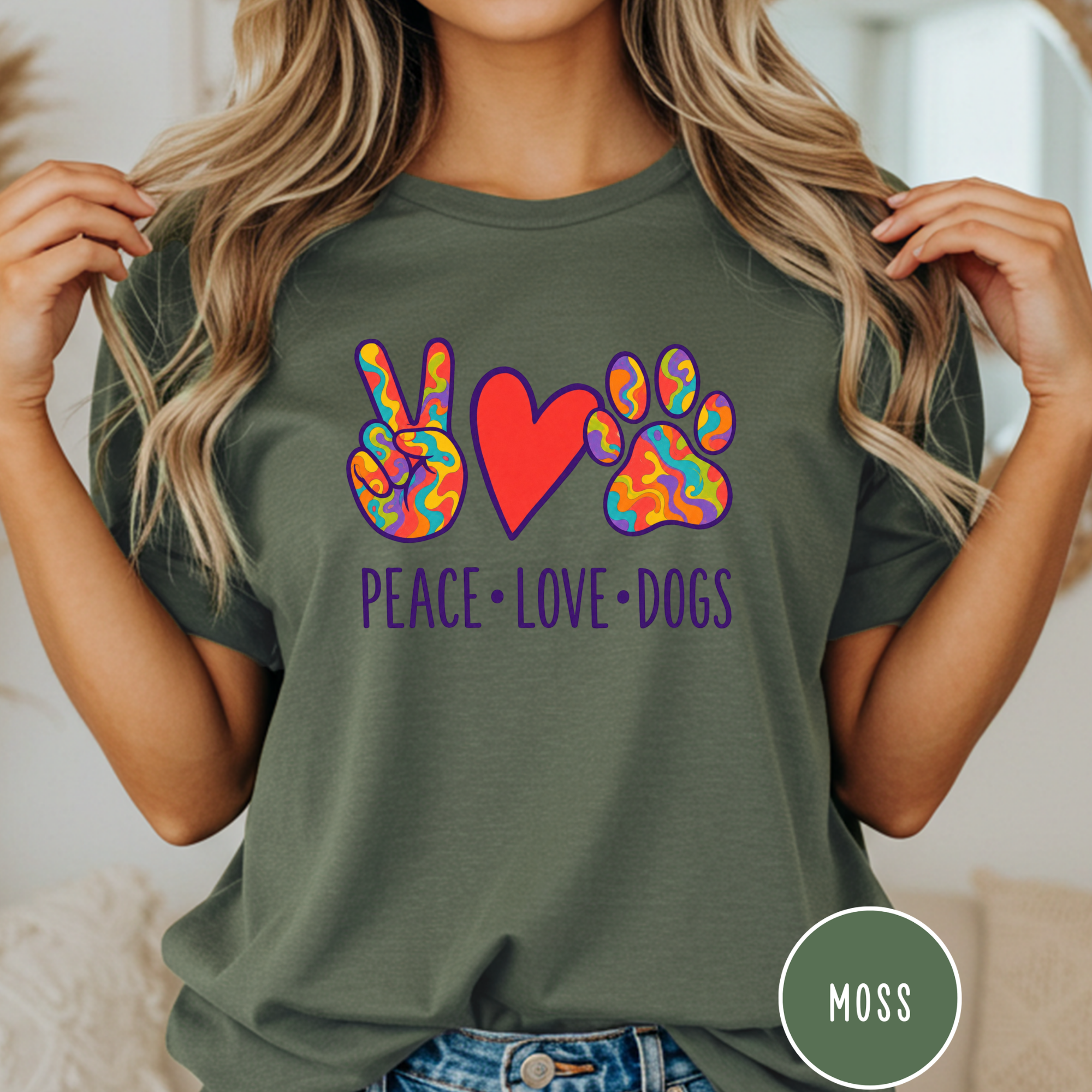 Peace Love Dogs T-shirt