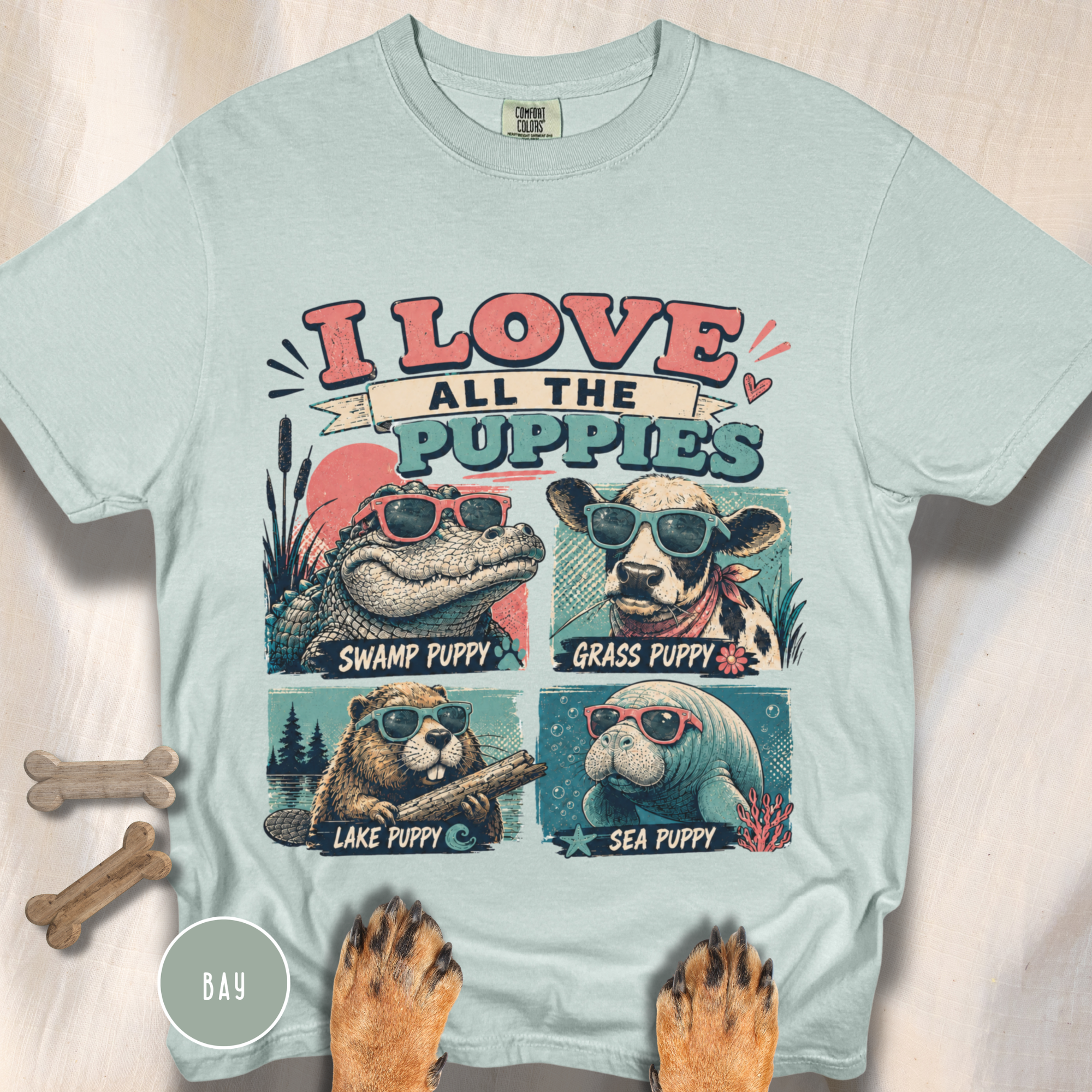 I Love All the Puppies T-shirt