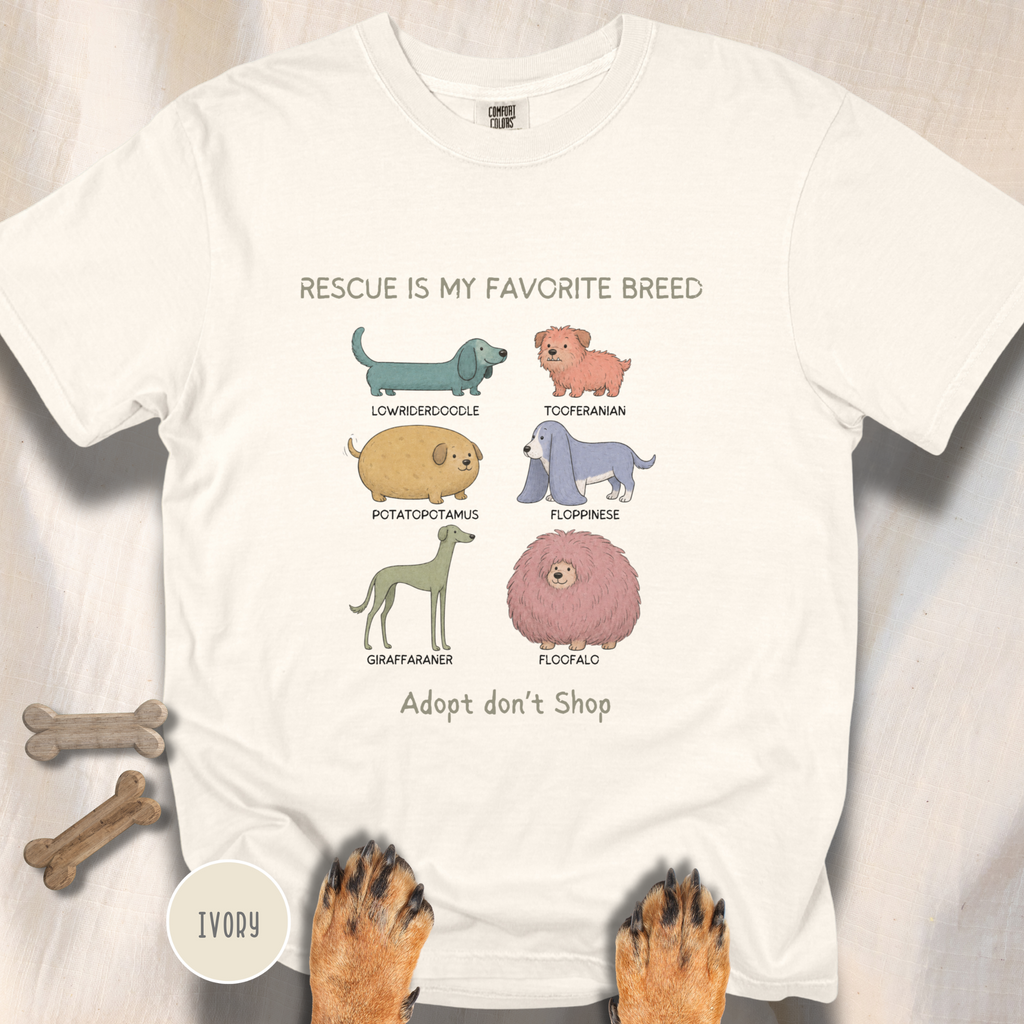 Rescue is My Favorite Breed  T-shirt