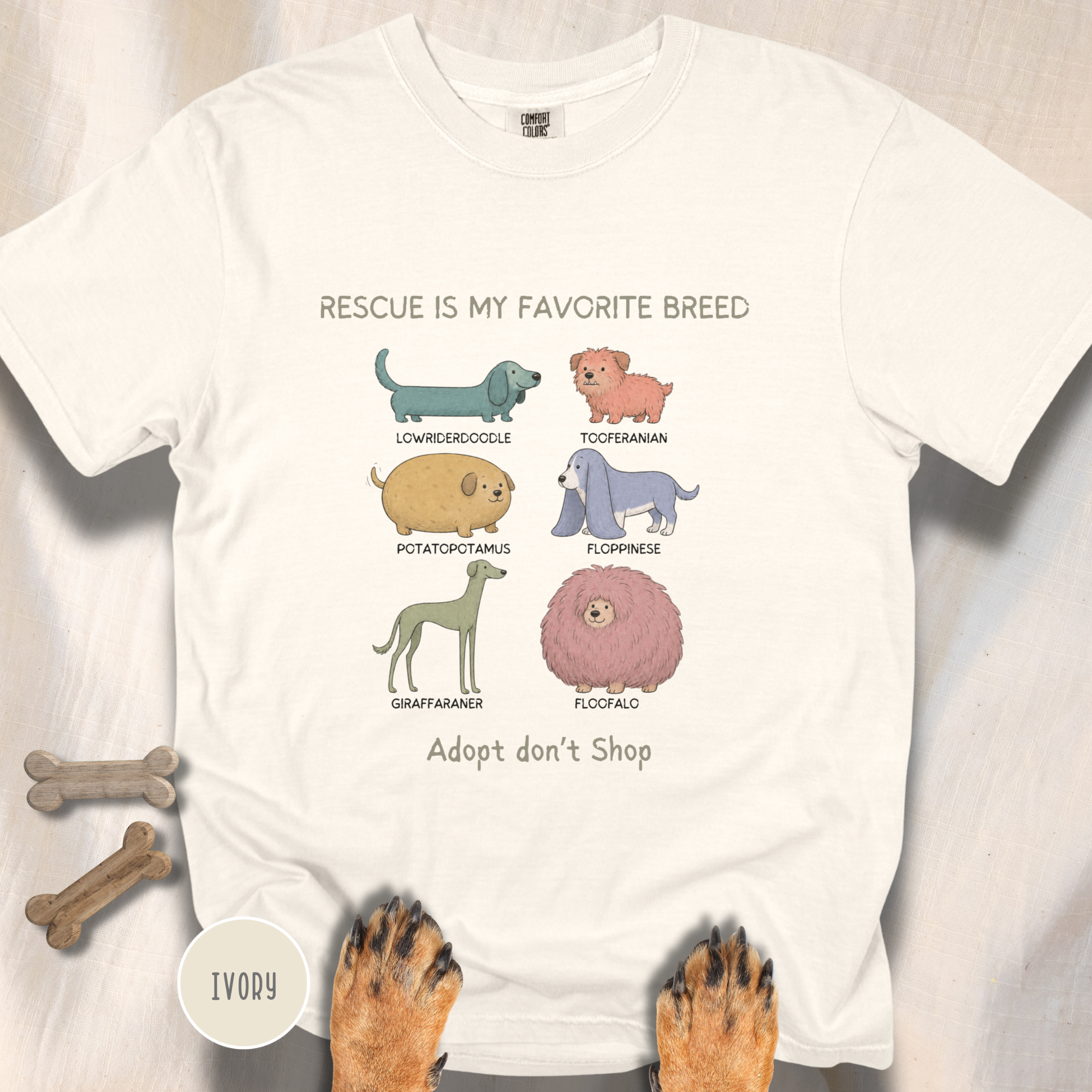 Rescue is My Favorite Breed  T-shirt