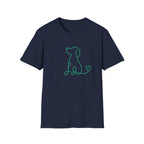 Doodle Dog-green- T-shirt