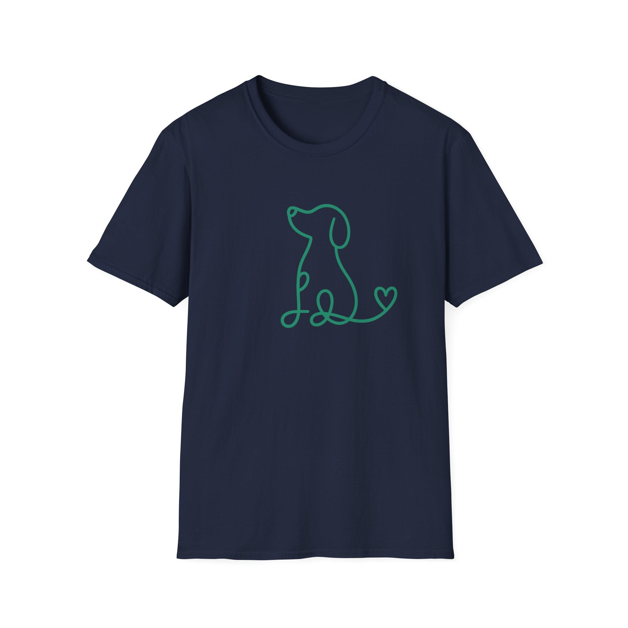 Doodle Dog-green- T-shirt