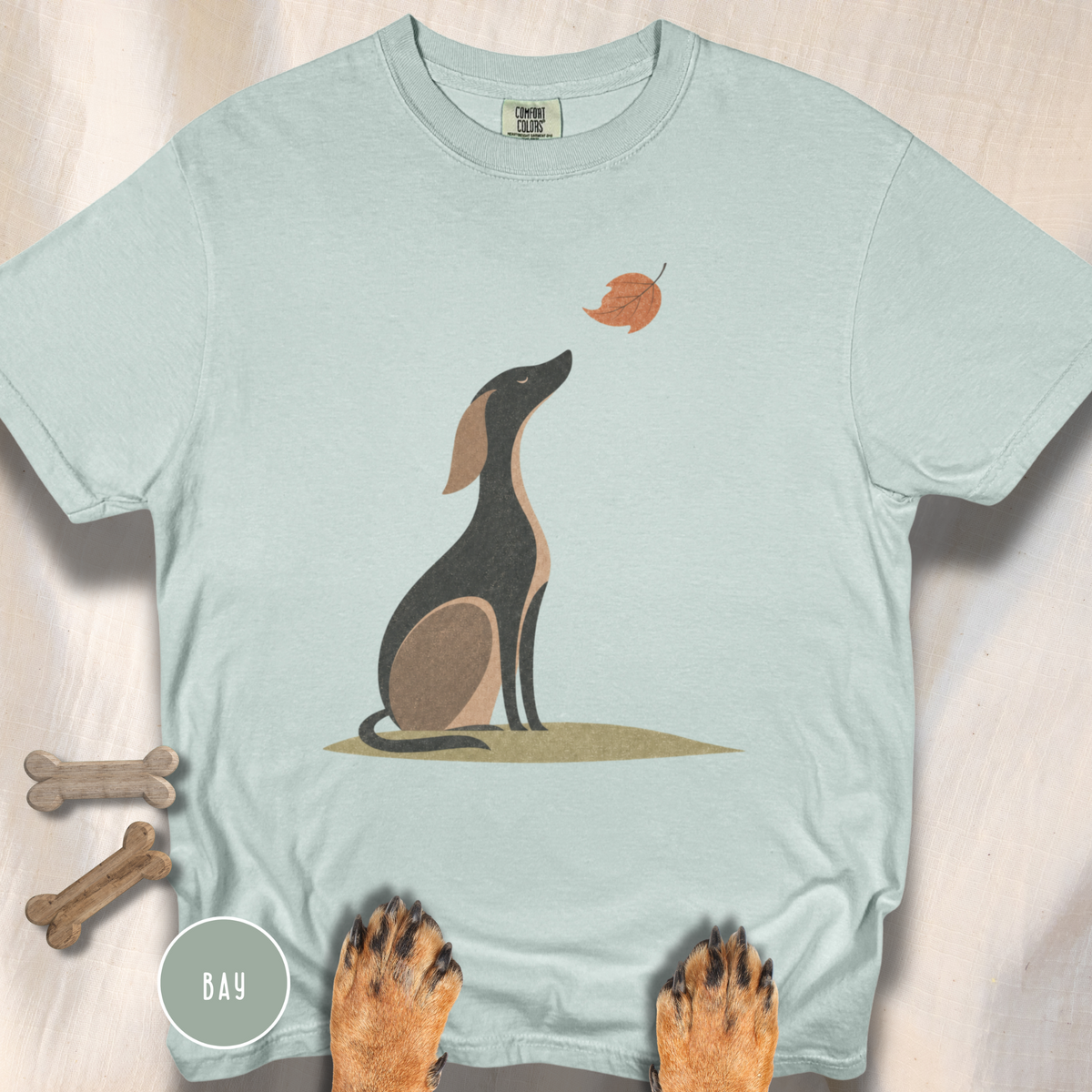 A Dog in Autumn T-shirt