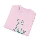 Doodle Dog-green- T-shirt