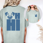 OH Hi Dog Nose Blue T-shirt