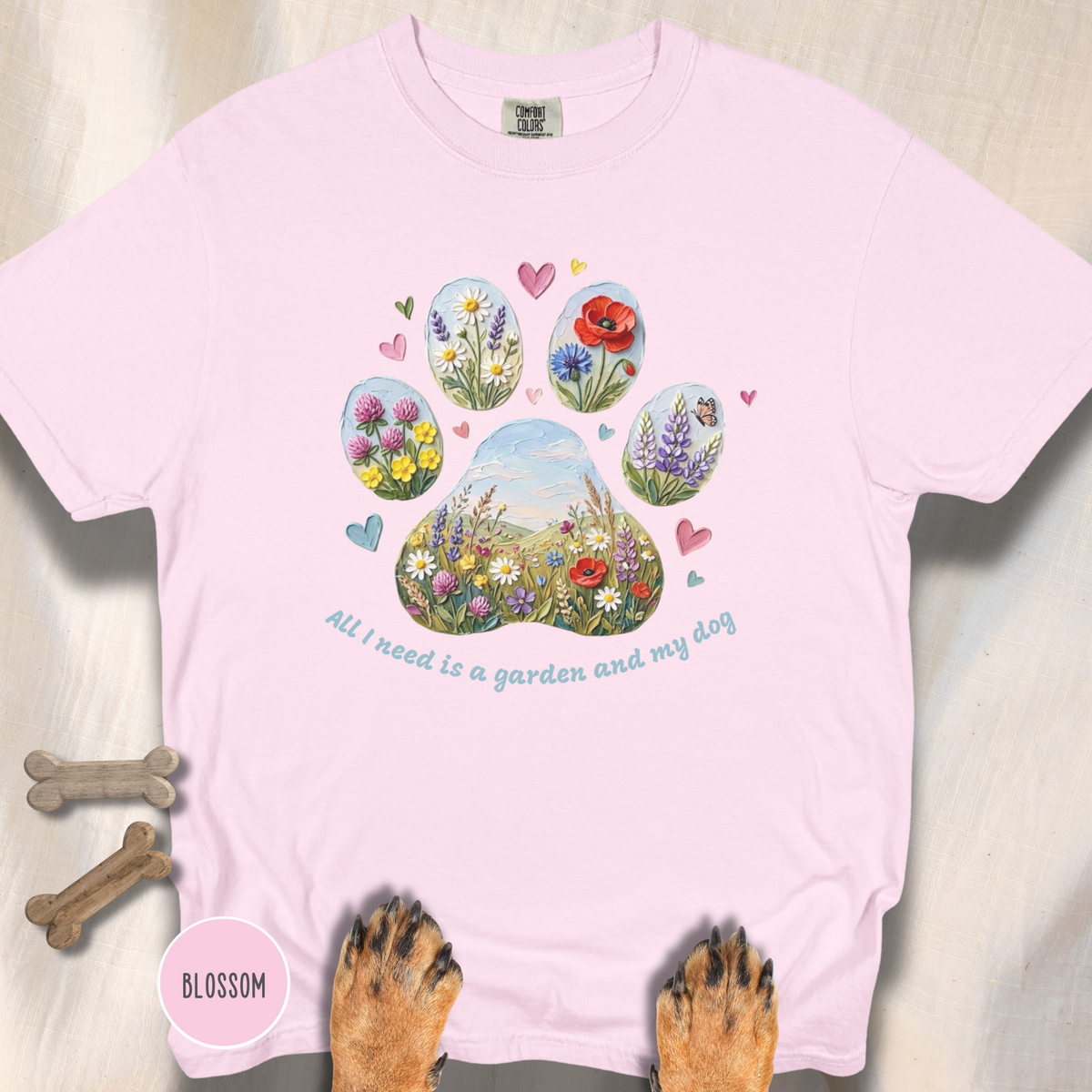 All I Need is a Garden and my Dog T-Shirt