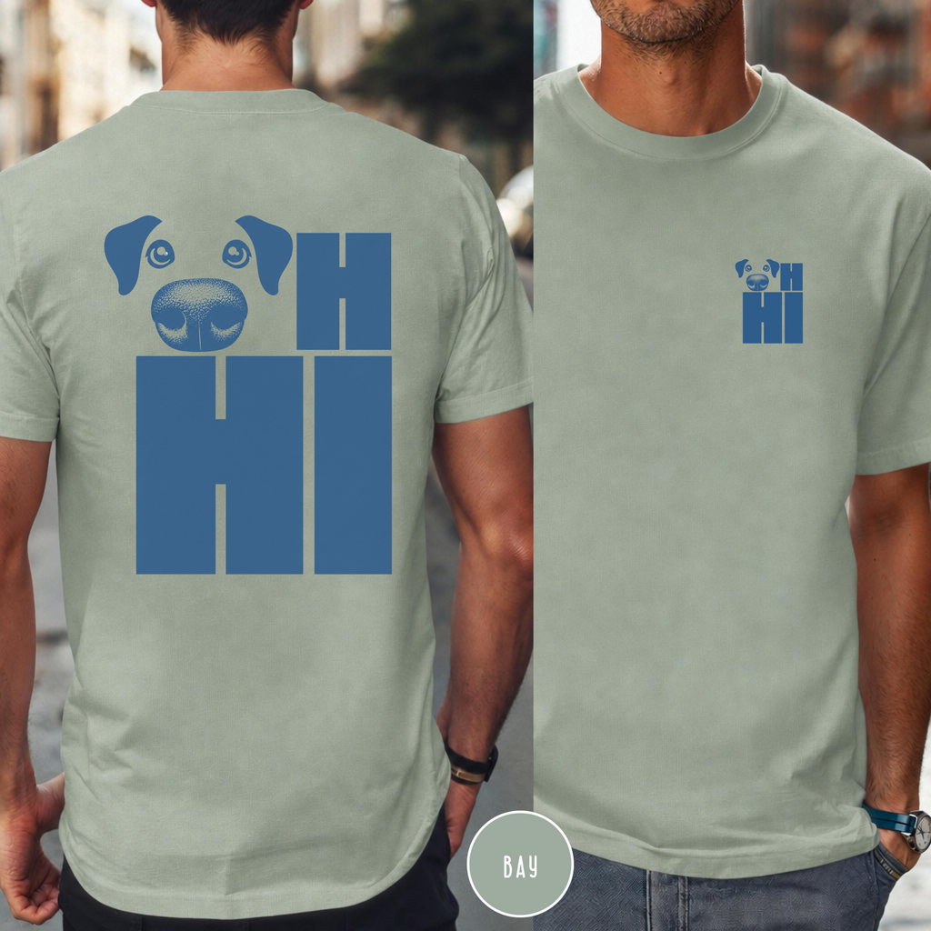 OH Hi Dog Nose Blue T-shirt