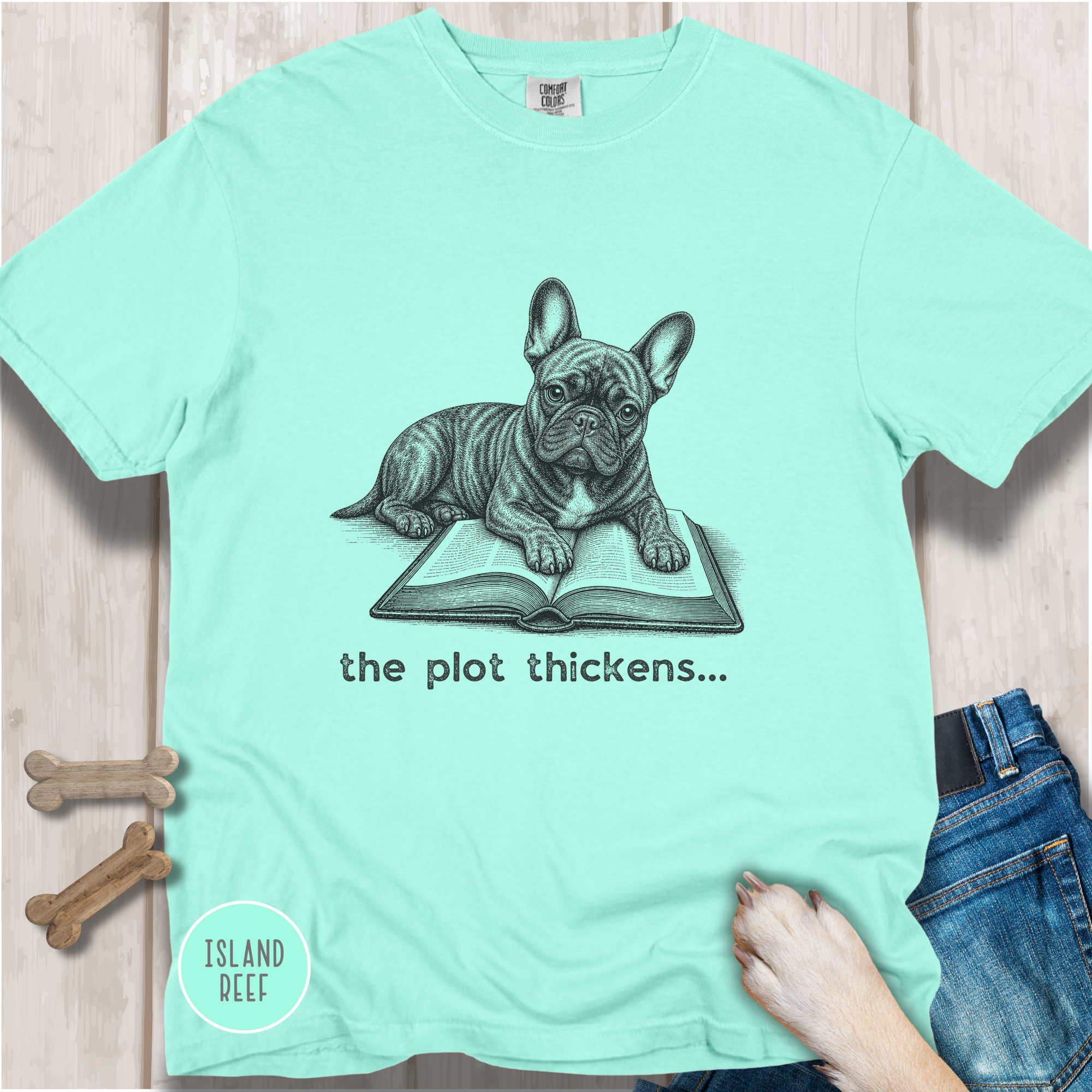 French Bulldog The Plot Thickens T-shirt
