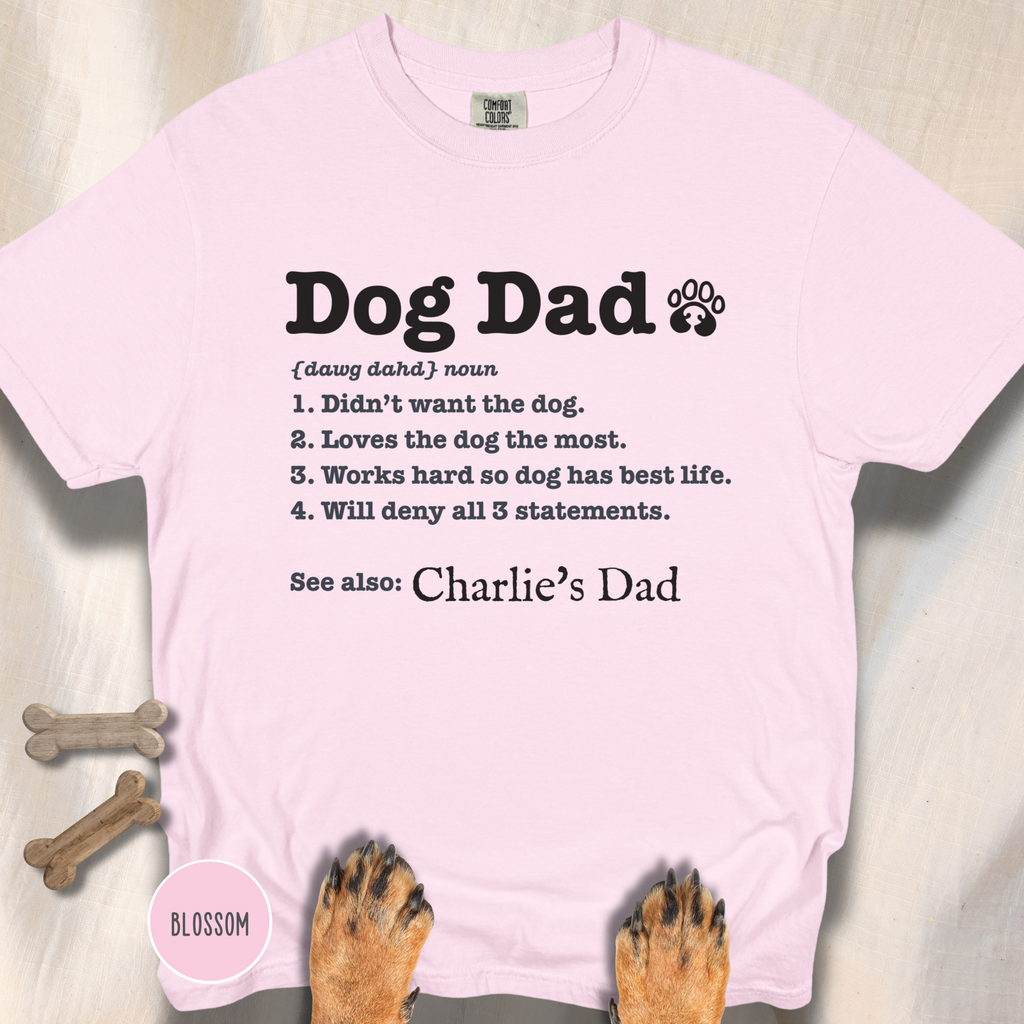 Personalized Dog Dad Definition T-shirt